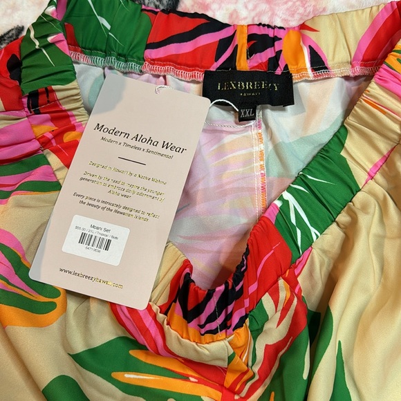 ❌❌ SOLD 〽️❌❌Lexbreezy Hawaii 🌺 Moani Shorts Tropical Print NWT - Picture 5 of 10